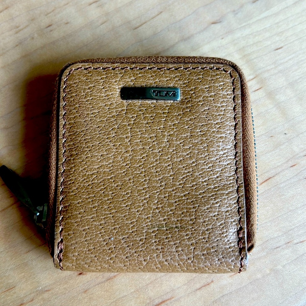 TUMI Vintage Coin Zip Around Purse Wallet Unisex